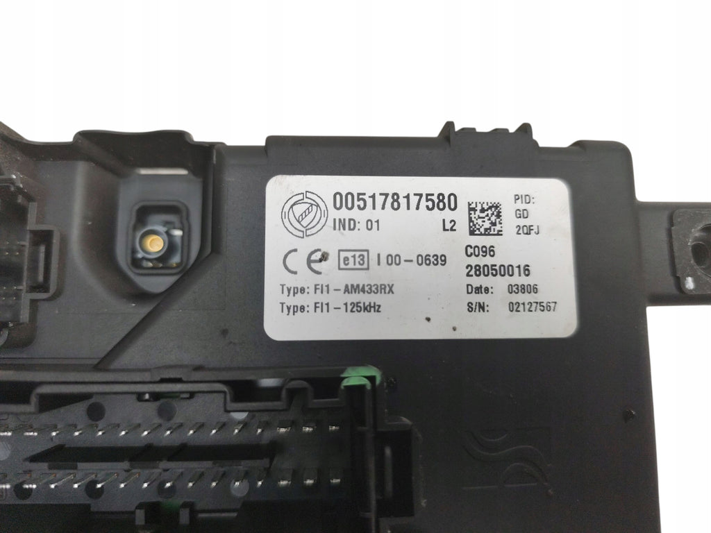 FUSE BOX BSI FIAT GRANDE PUNTO (2005-2012) 00517817580