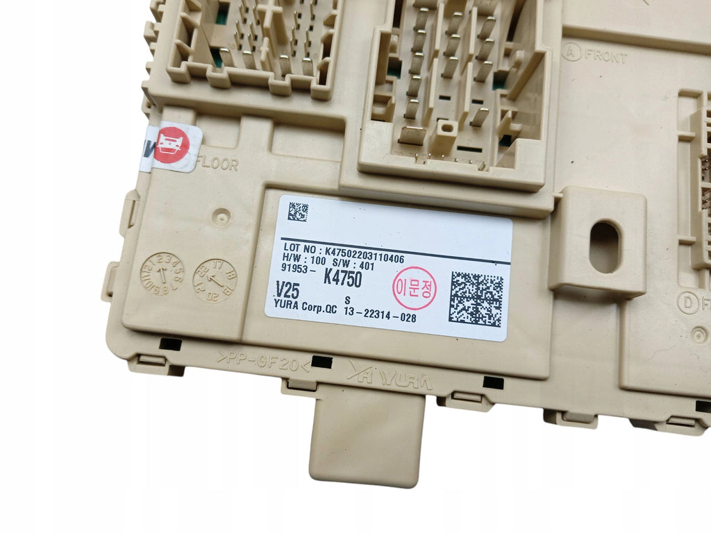 FUSE BOX BSI MODULE HYUNDAI KONA I 1 EV ELECTRIC 91953-K4750