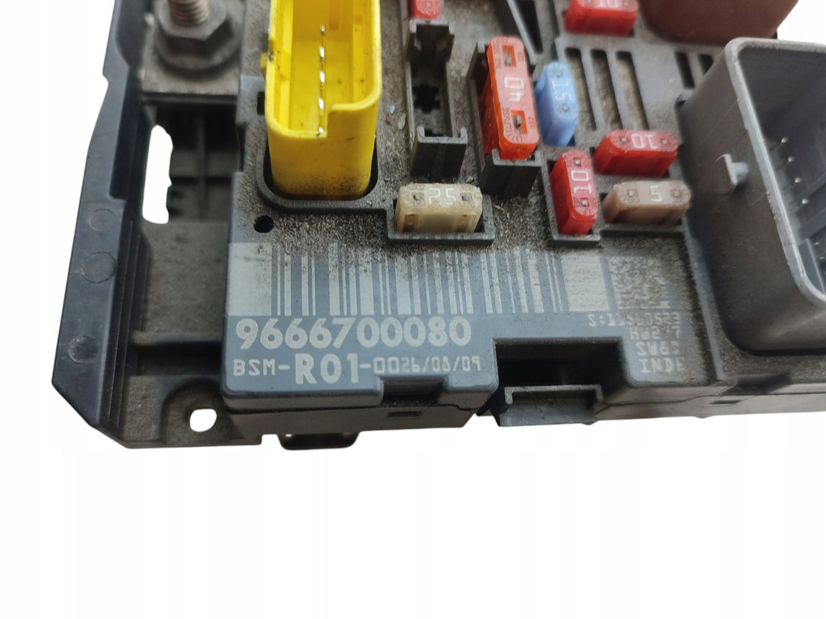 FUSE BOX MODULE BSM CITROEN C4 PICASSO I 9666700080 R01