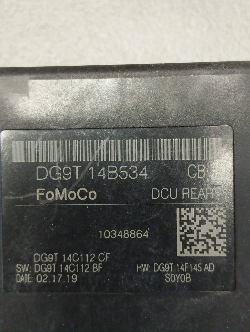 Ford Mondeo MK5 DOOR MODULE LEFT REAR DG9T-14B534