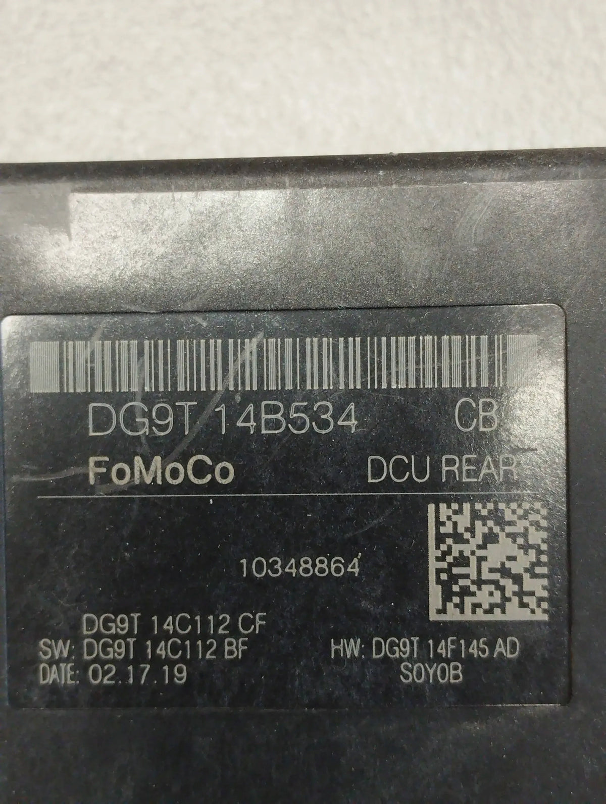 Ford Mondeo MK5 DOOR MODULE LEFT REAR DG9T-14B534