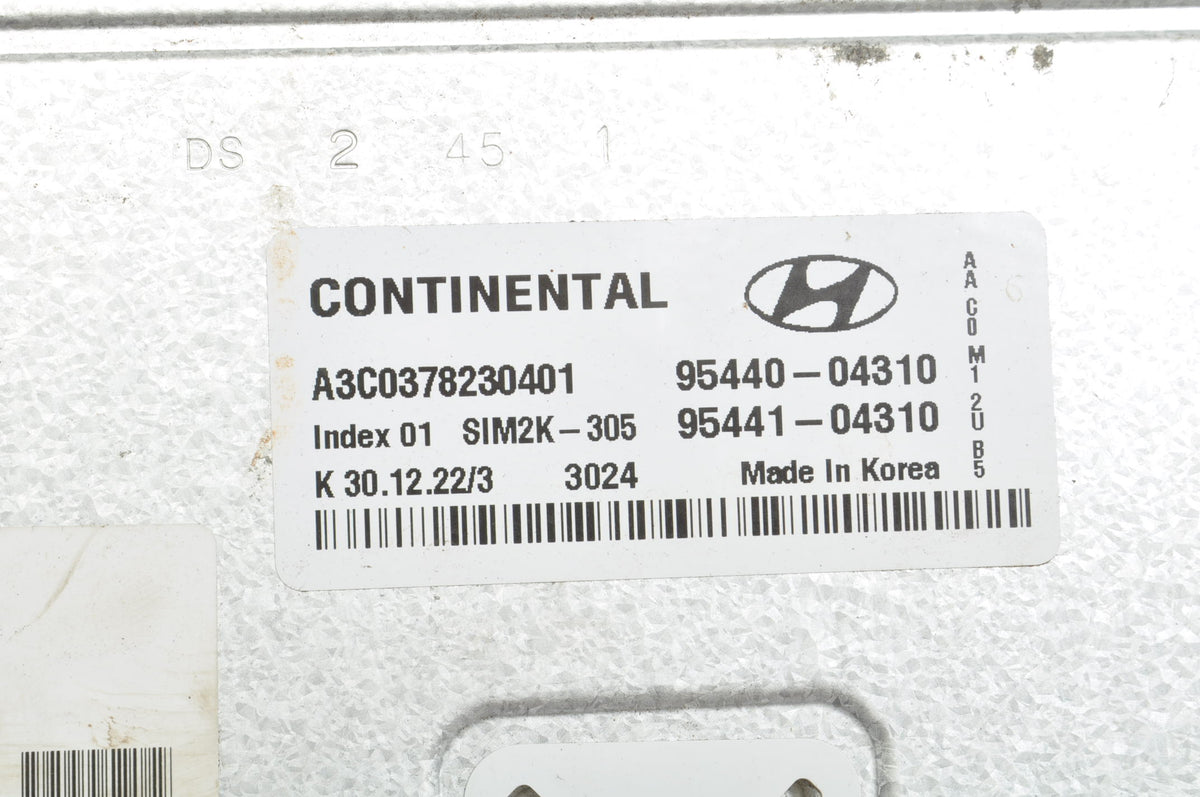 HYUNDAI I10 III 1.2 MPi COMPUTER ENGINE CONTROLLER 95440-04310 95441-04310