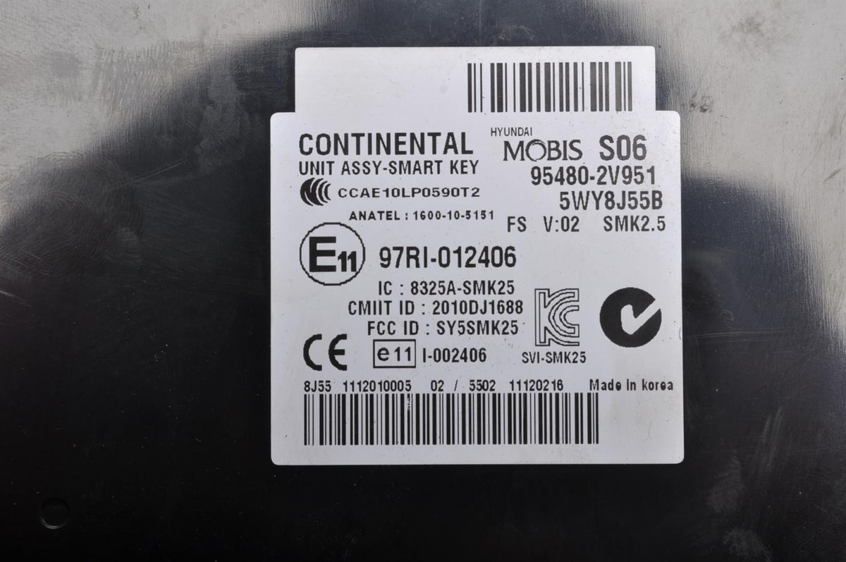 HYUNDAI VELOSTER AND DRIVER MODULE 95480-2V951