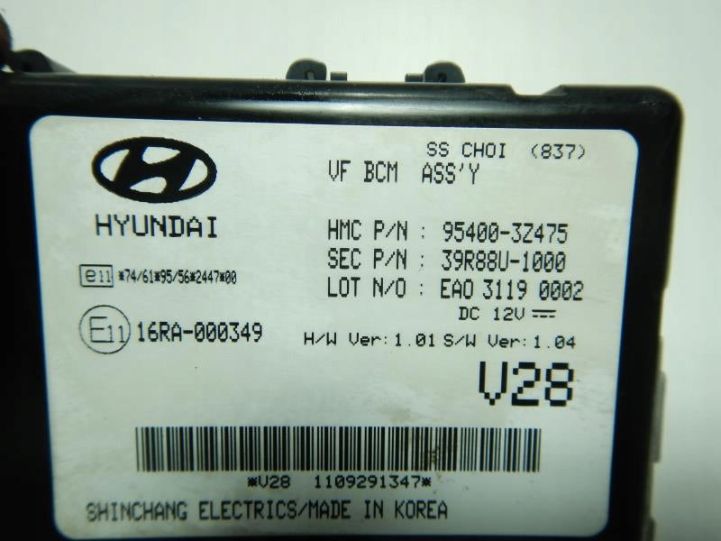 HYUNDAI i40 COMPUTER MODULE DRIVER BCM 95400-3Z475