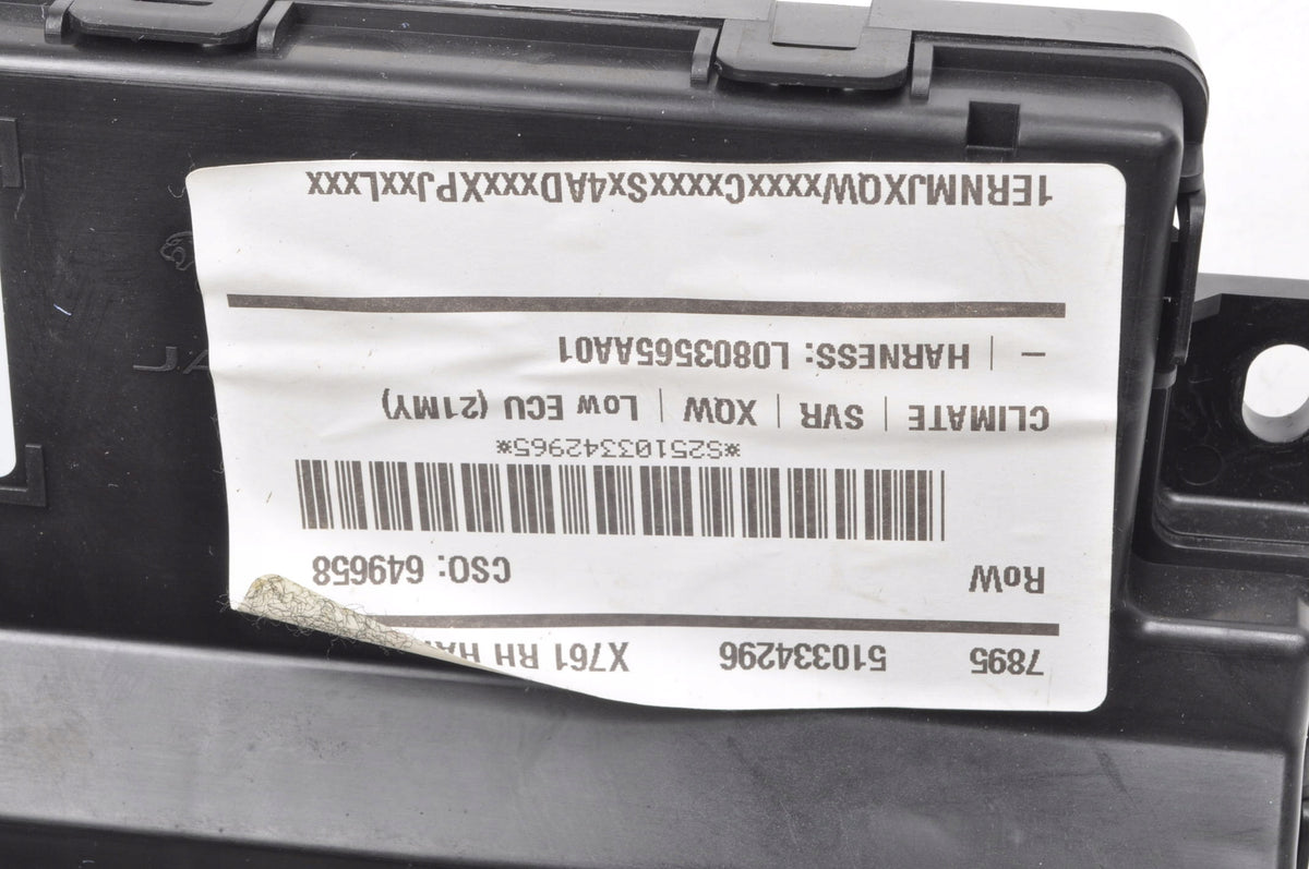 JAGUAR F-PACE X761 MODULE SEAT CONTROLLER RIGHT FRONT M8E2-14D600-AB