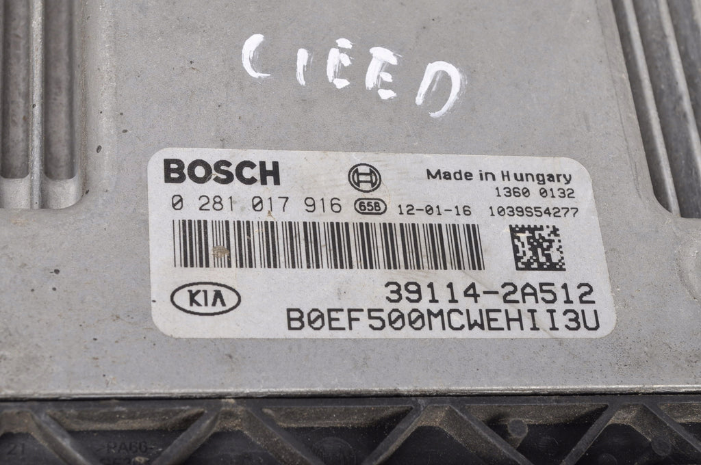 KIA CEED 1.6 ENGINE DRIVER 39114-2A512 0281017916