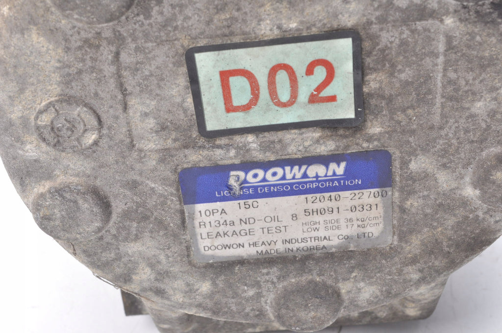 KIA CERATO AND 1.6 16V 105 KM AIR CONDITIONING COMPRESSOR 12040-22700