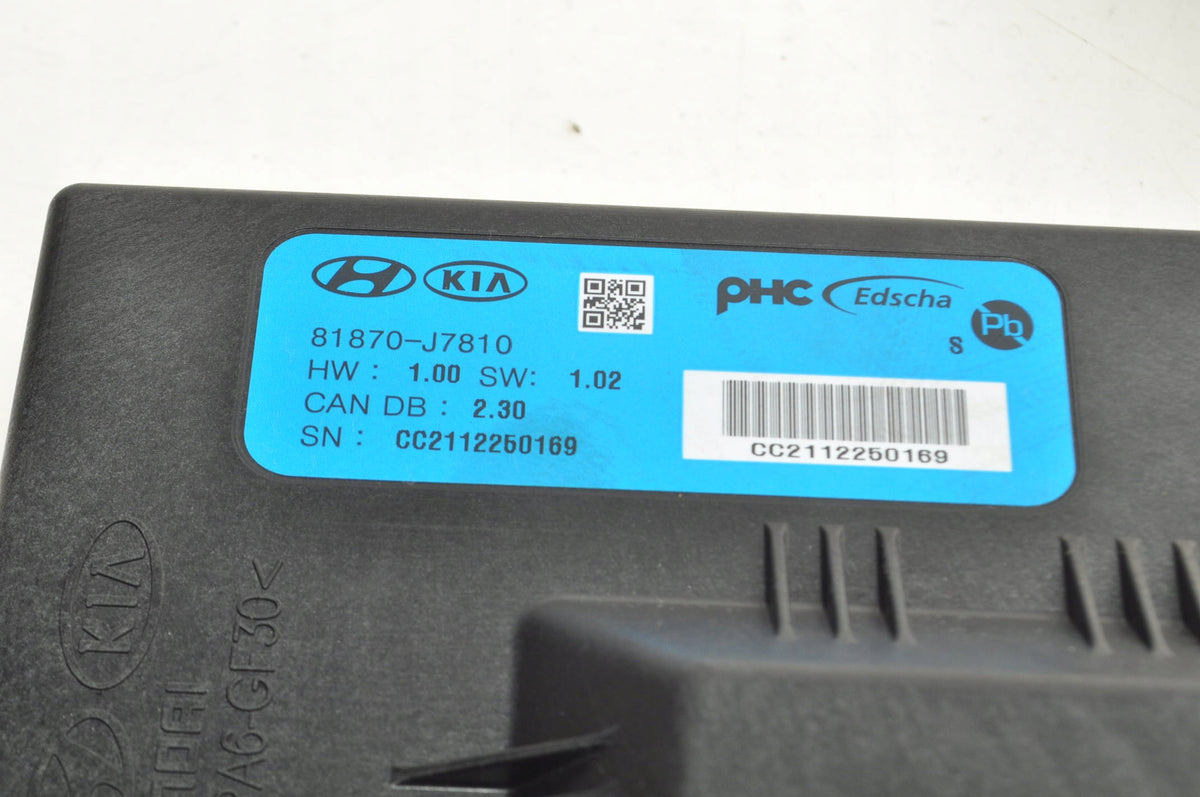 KIA PICANTO X-CEED FLAP CONTROLLER MODULE 81870-J7810