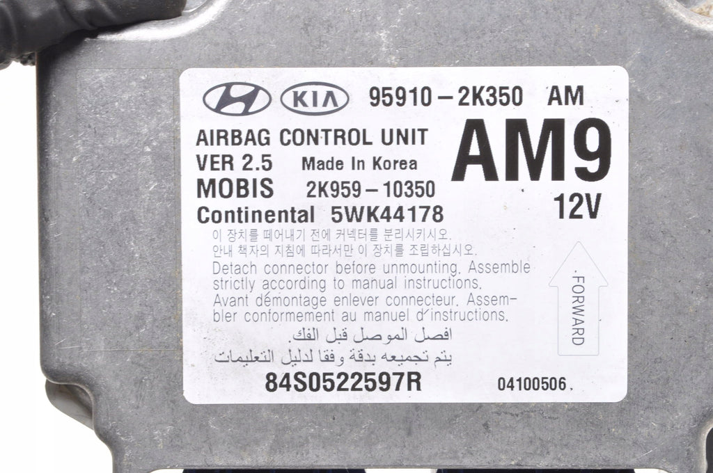 KIA SOUL AND AIRBAG SENSOR 95910-2K350