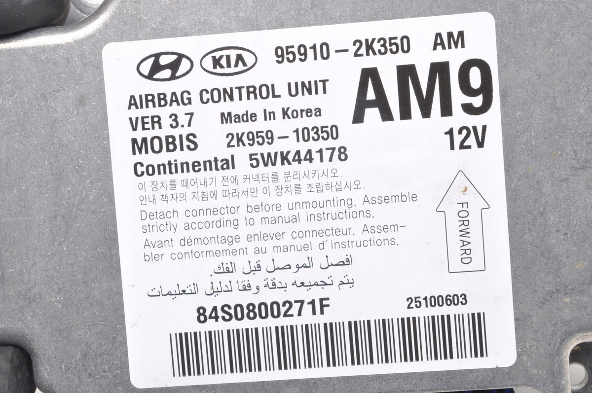KIA SOUL AND AIRBAG SENSOR 95910-2K350