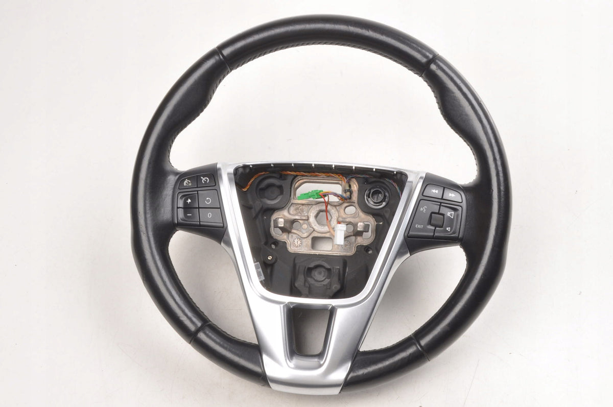 LEATHER STEERING WHEEL VOLVO V40 II S60 V60 XC60 V70 S80 31250592
