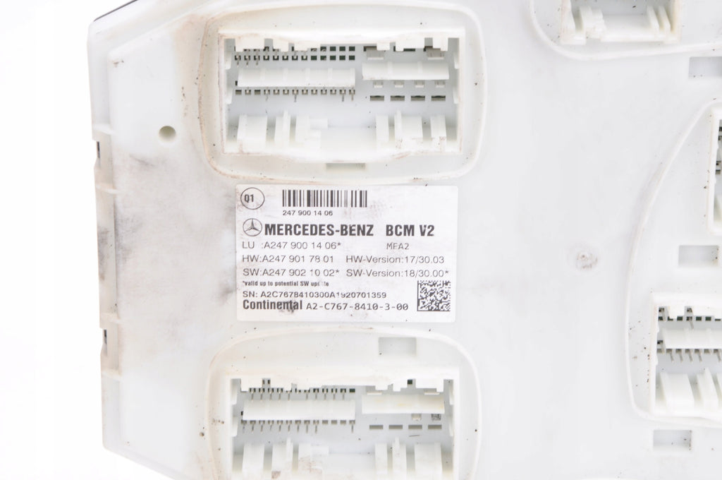 MERCEDES CLASS A W177 COMPUTER MODULE DRIVER BCM A2479001406
