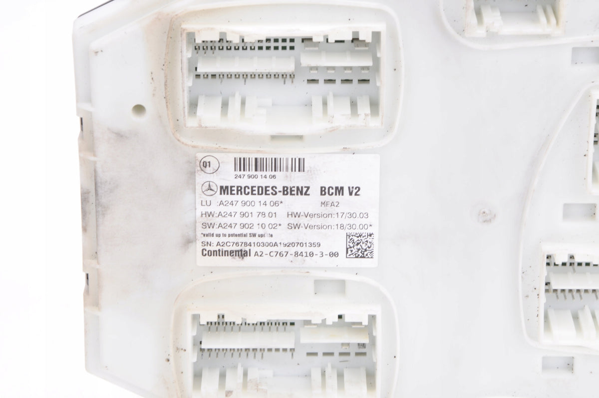 MERCEDES CLASS A W177 COMPUTER MODULE DRIVER BCM A2479001406