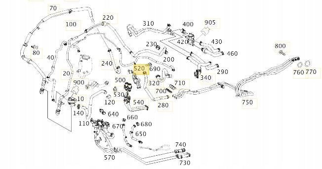 MERCEDES S CLASS W222 2014 VALVE HOLDER A2228300114