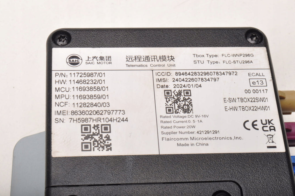 MG 3 MODULE BLUETOOTH RADIO CONTROLLER 11725987 11468232 2024R