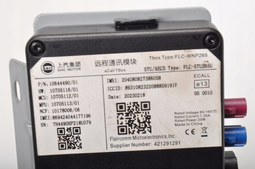 MG HS BLUETOOTH MODULE 10644490 LIFT 2023R
