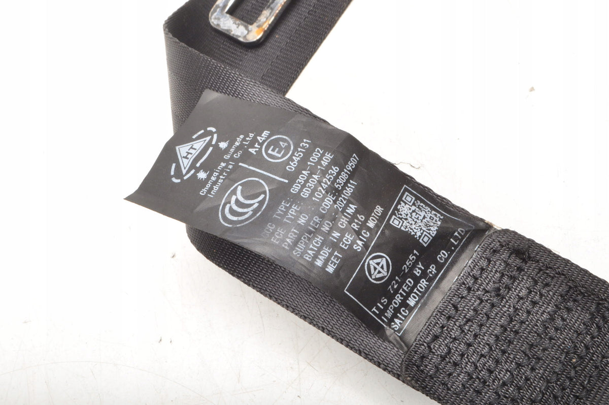 MG ZS SEAT BELT LEFT REAR 2 ROW LIFT 10242536