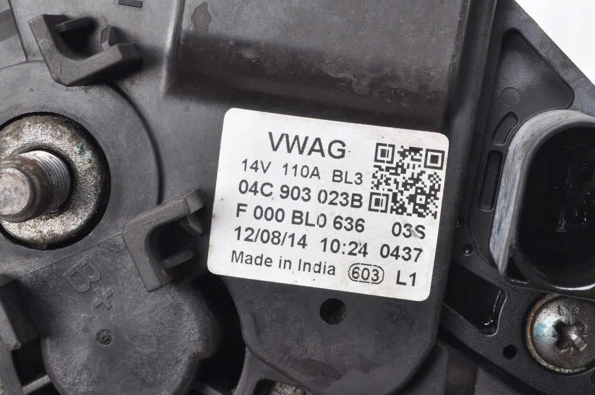 MII VW UP SKODA CITIGO 1.0 12V 60KM ALTERNATOR 04C903023B
