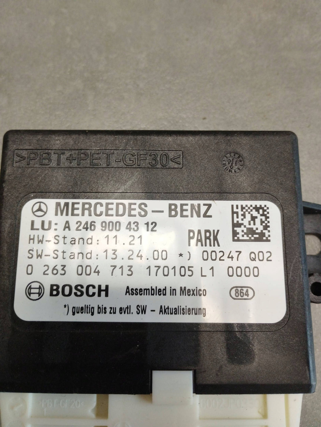 Mercedes-Benz B W246 W242 PDC MODULE A2469004312