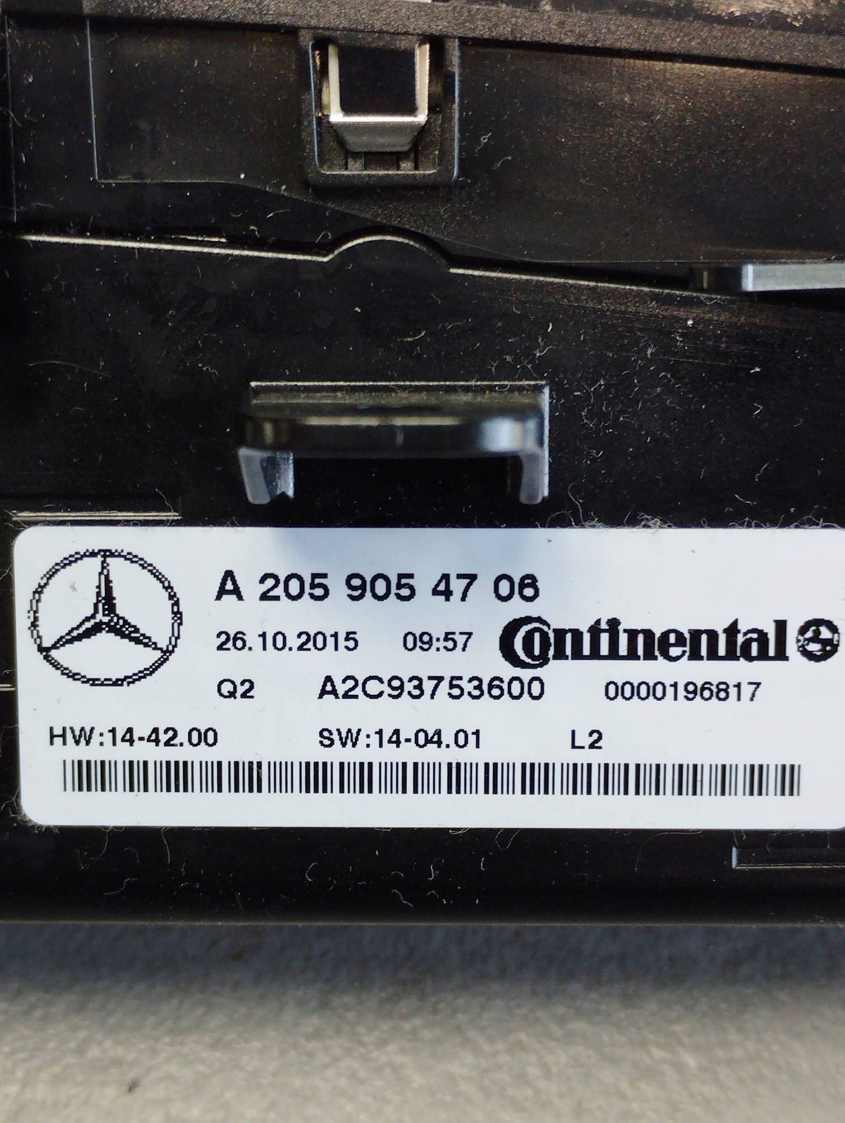 Mercedes-Benz GLC X253 AIR CONDITIONING PANEL A2059054706