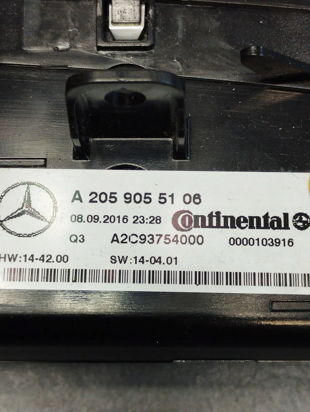 Mercedes-Benz GLC X253 AIR CONDITIONING PANEL A2059055106