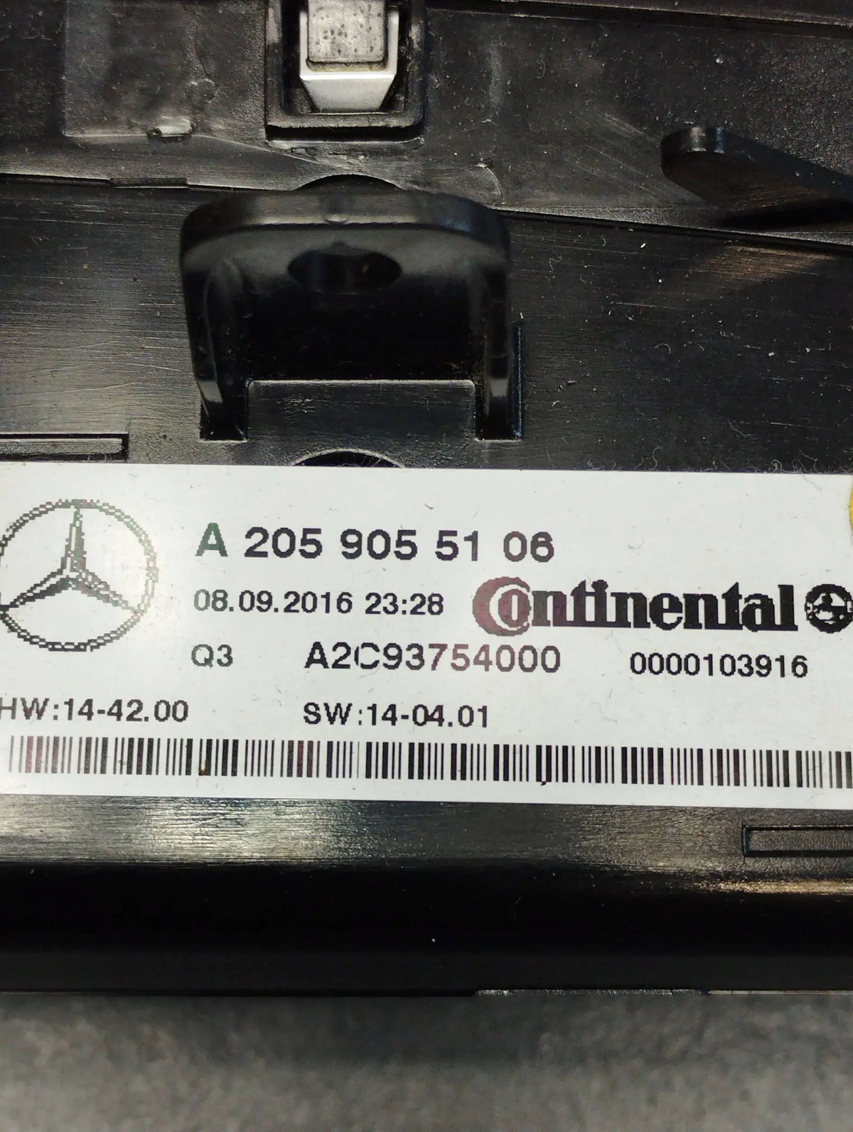 Mercedes-Benz GLC X253 AIR CONDITIONING PANEL A2059055106