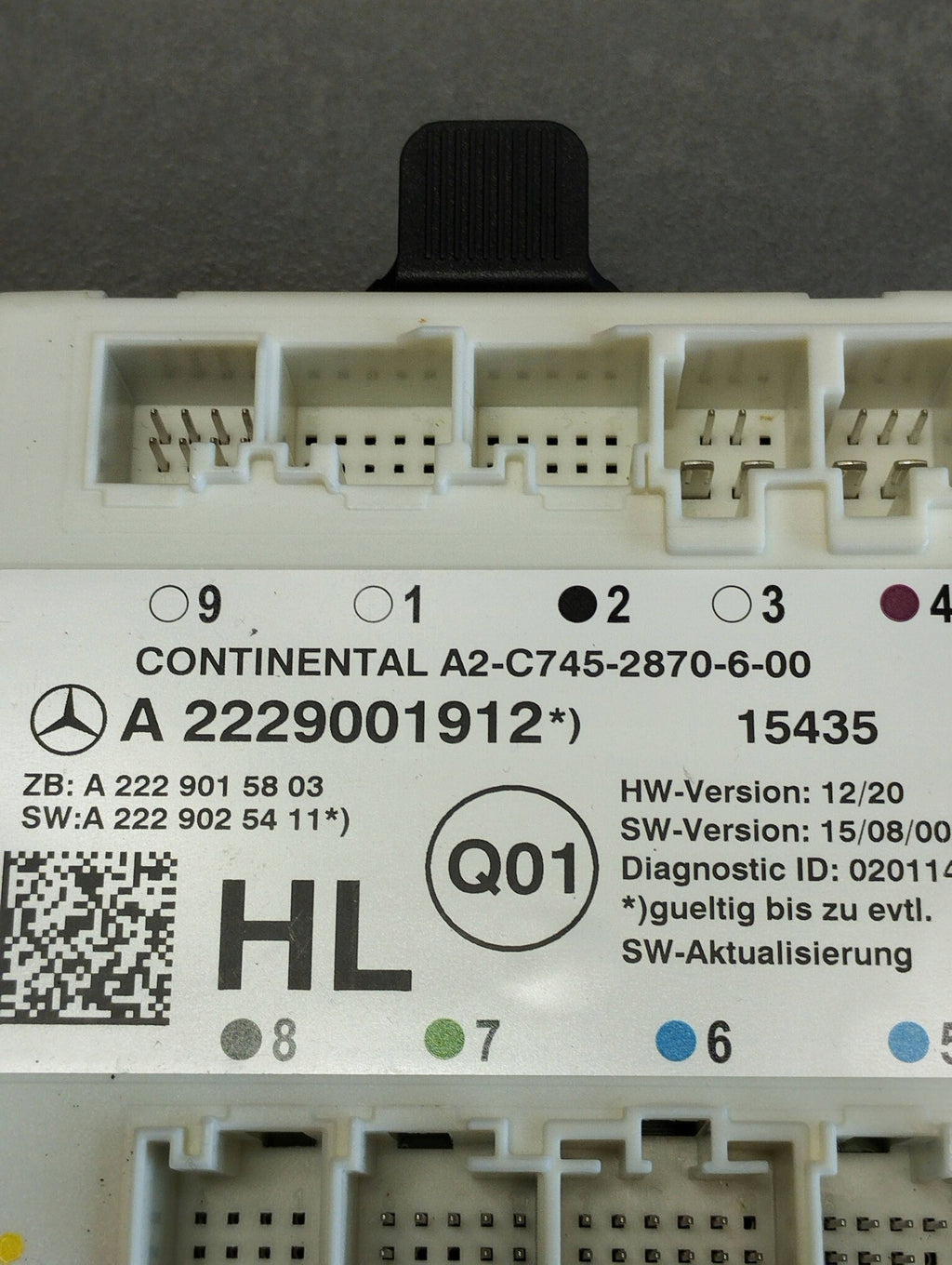 Mercedes-Benz GLC X253 DOOR MODULE LEFT REAR A2229001912