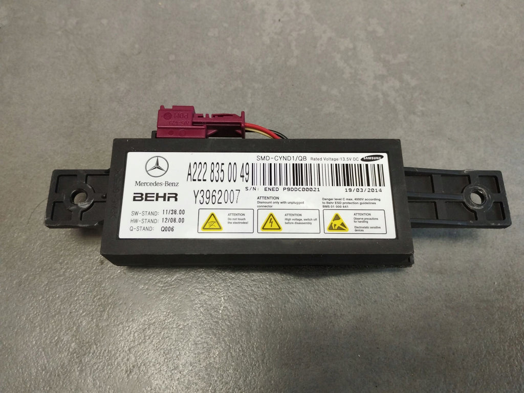 Mercedes-Benz S W222 2014 IONIZER MODULE A2228350049
