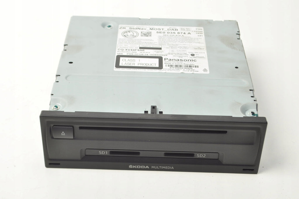 NAVIGATION PLATE READER SKODA OCTAVIA III 5E0035874A