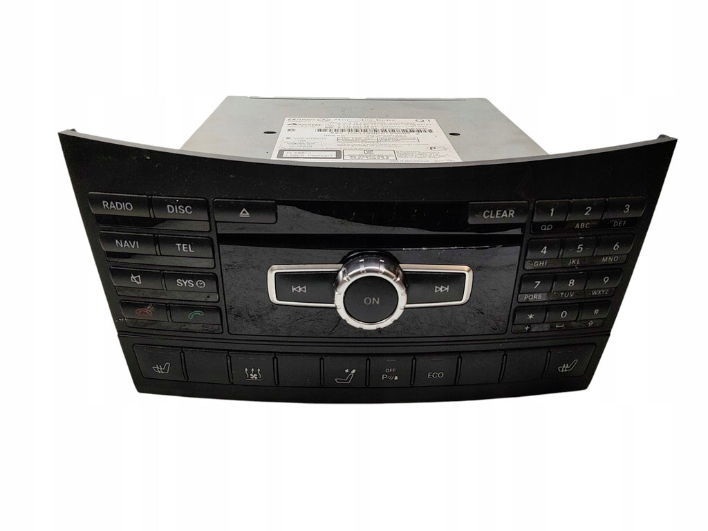 NAVIGATION RADIO NAVI HEATING PANEL FOR SEATS PDC MERCEDES W212 A2129006417