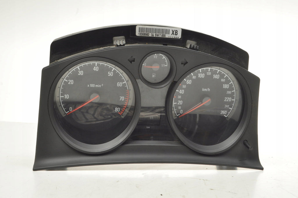 OPEL ASTRA H III 1.4 COUNTER CLOCKS EUROPE 13308982 LIFT