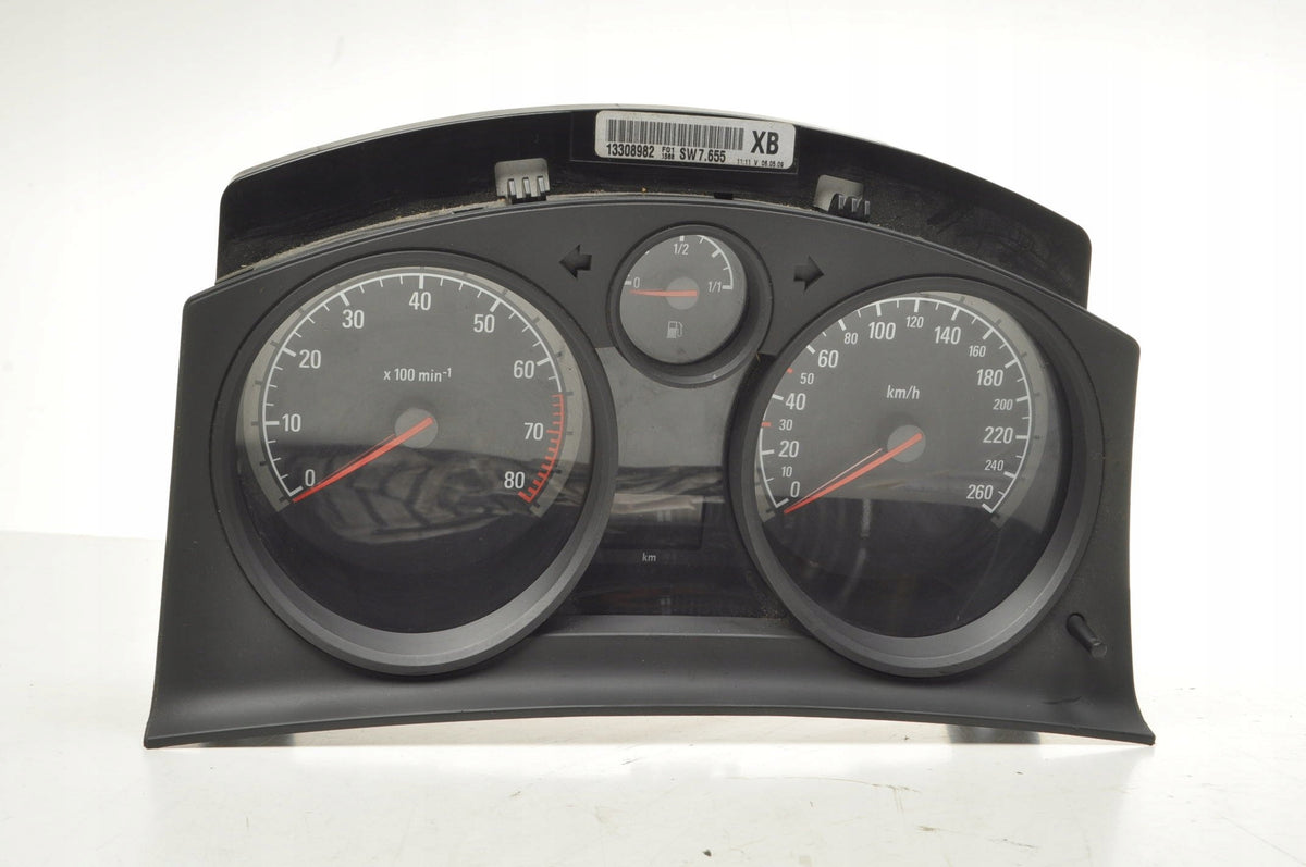 OPEL ASTRA H III 1.4 COUNTER CLOCKS EUROPE 13308982 LIFT