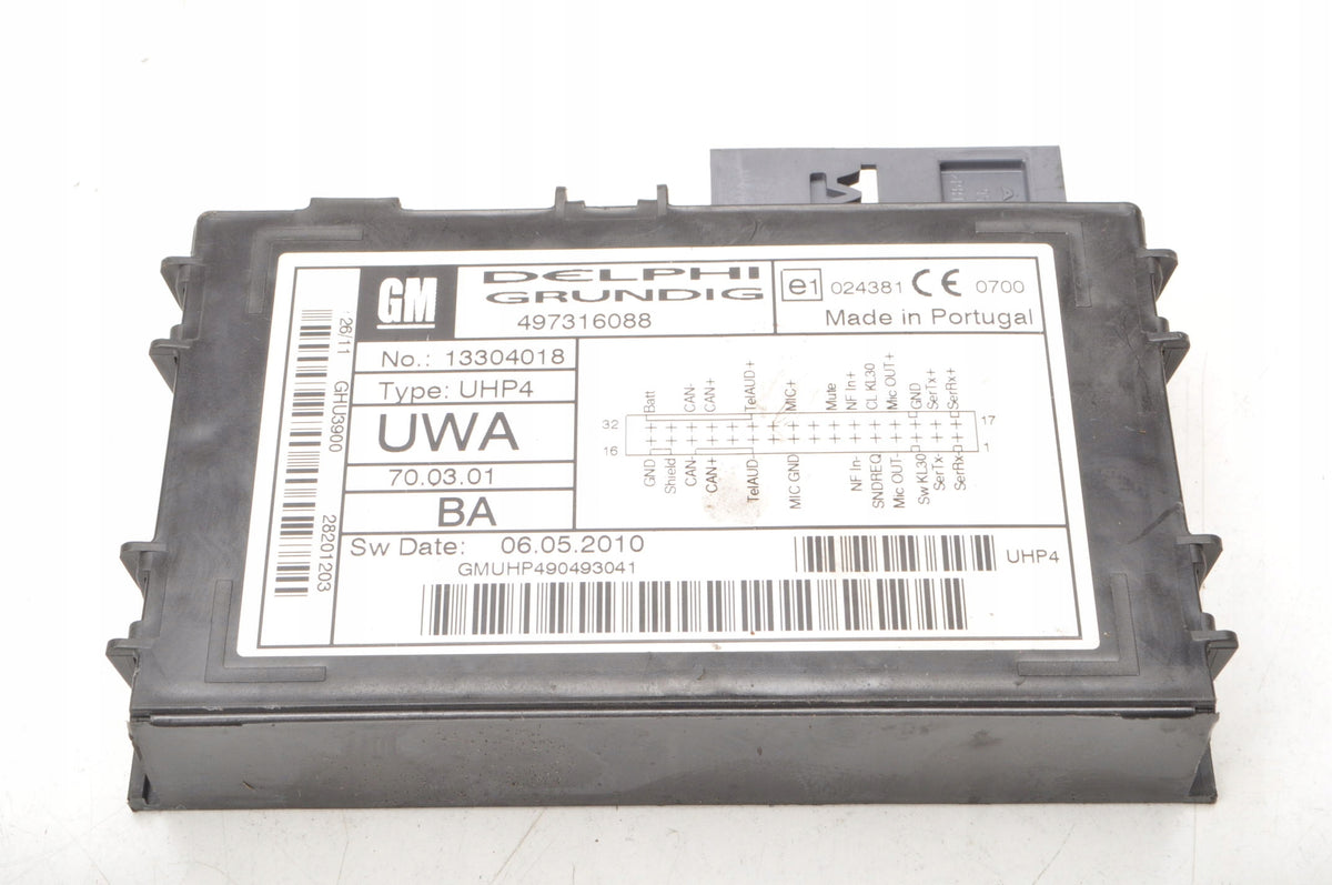 OPEL ASTRA H ZAFIRA B CORSA D BLUETOOTH MODULE 13304018