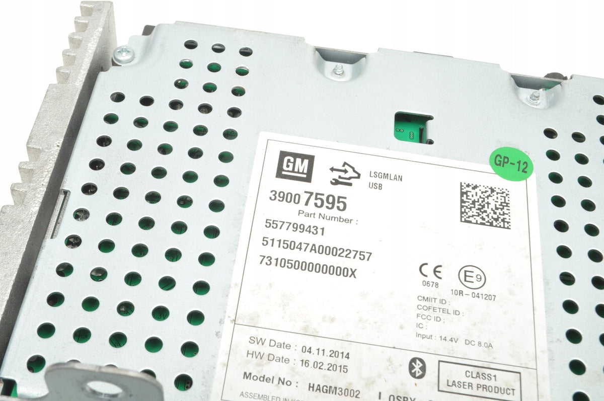 OPEL ASTRA J IV RADIO NAVIGATION 39007595