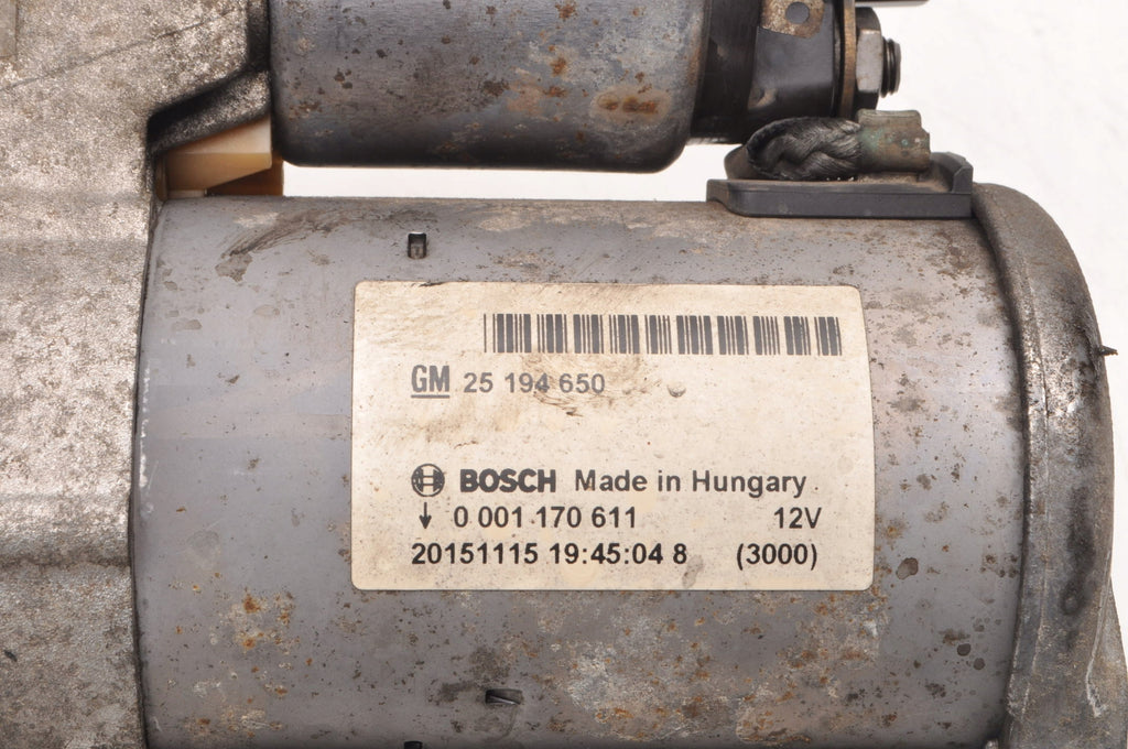 OPEL ASTRA J MERIVA B CORSA E INSIGNIA A 1.4 16V STARTER 25194650
