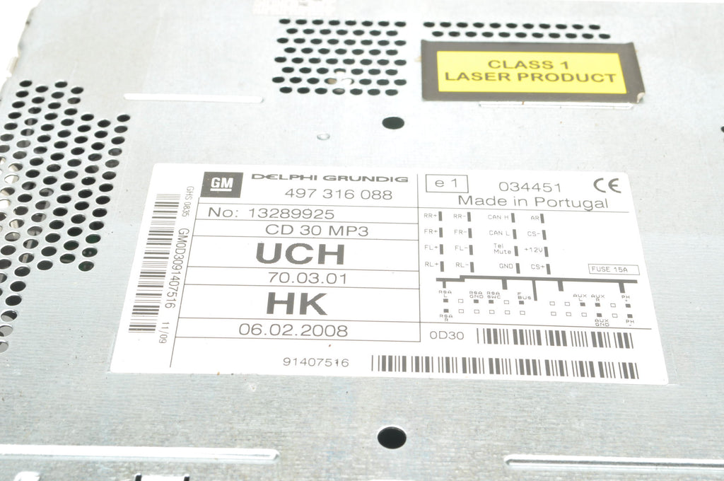 OPEL CORSA D RADIO 13289925