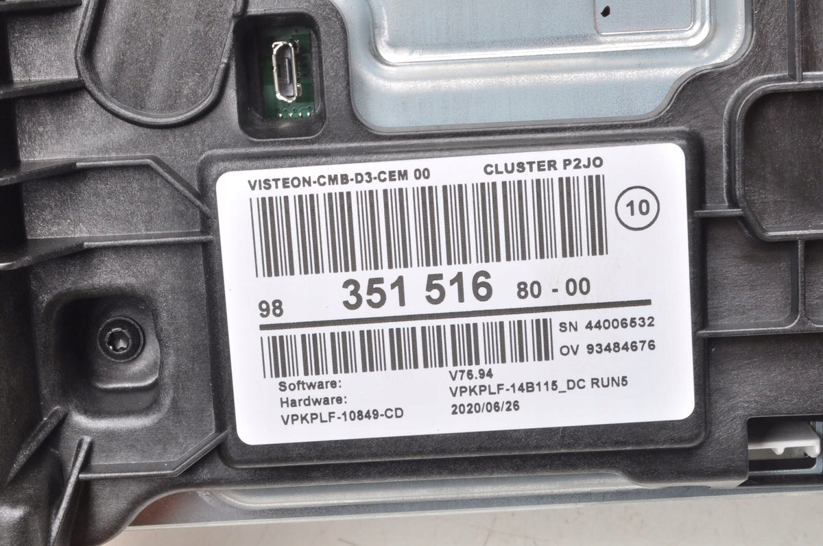 OPEL CORSA F 1.2 12V 101 KM COUNTER CLOCKS 9835151680 UK