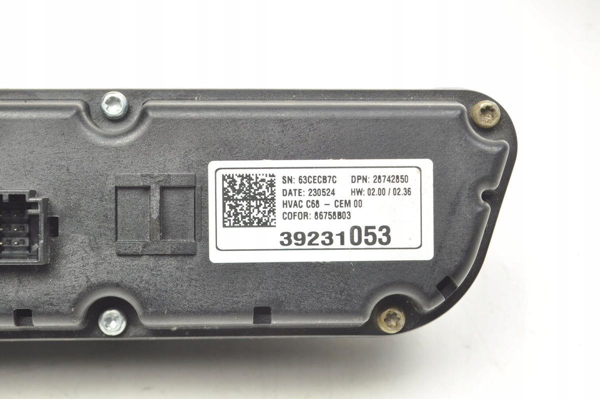 OPEL CORSA F PANEL AIR CONDITIONING SWITCH 39231053