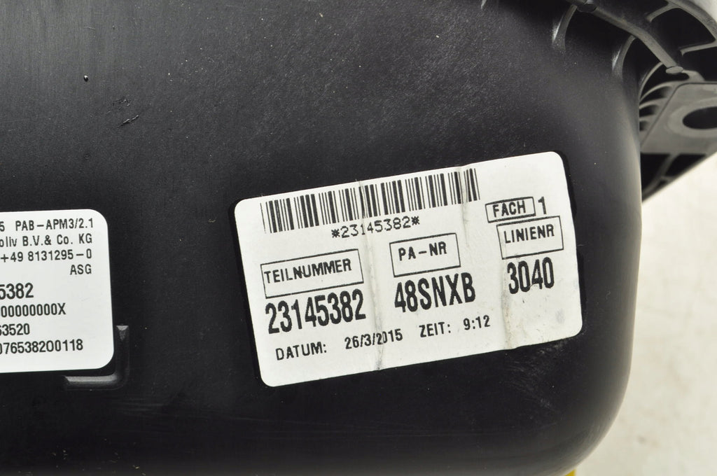 OPEL INSIGNIA A LIFT CUSHION AIRBAG PASSENGER 23145382