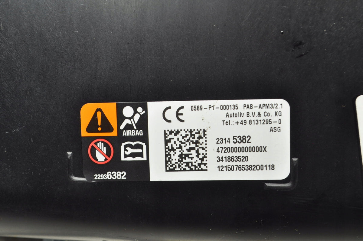 OPEL INSIGNIA A LIFT CUSHION AIRBAG PASSENGER 23145382