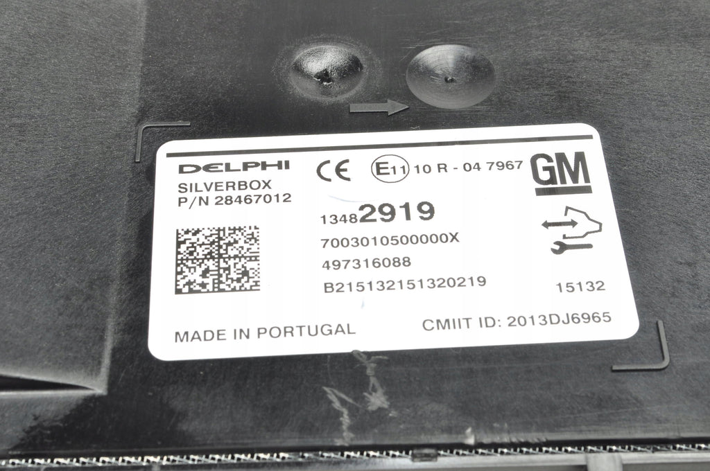 OPEL INSIGNIA AND CONTROLLER NAVIGATION MODULE 13482919