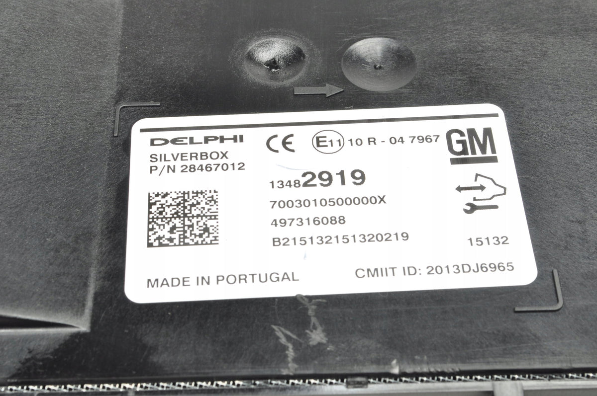 OPEL INSIGNIA AND CONTROLLER NAVIGATION MODULE 13482919