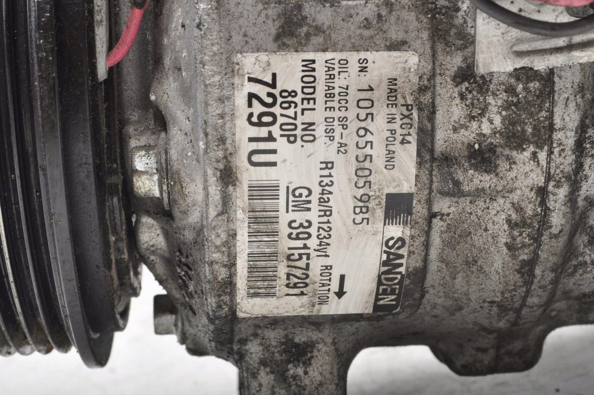 OPEL INSIGNIA B 2.0 CDTI AIR CONDITIONING COMPRESSOR 39157291