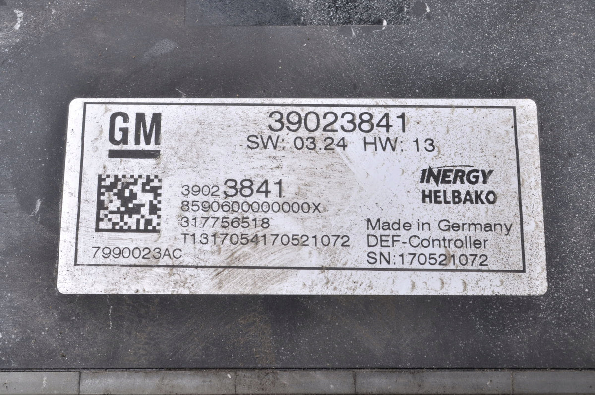 OPEL INSIGNIA II B 2.0 CDTI MODULE DRIVER ADBLUE 39023841