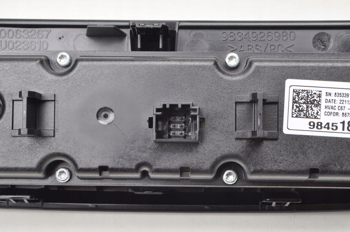 OPEL MOKKA B II PANEL AIR CONDITIONING SWITCH 2023 R 9845184680 FRAME