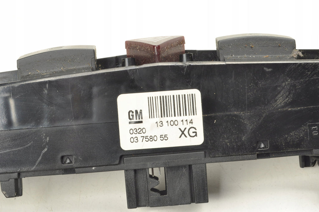 OPEL ZAFIRA B II EMERGENCY LIGHT SWITCH 13100114