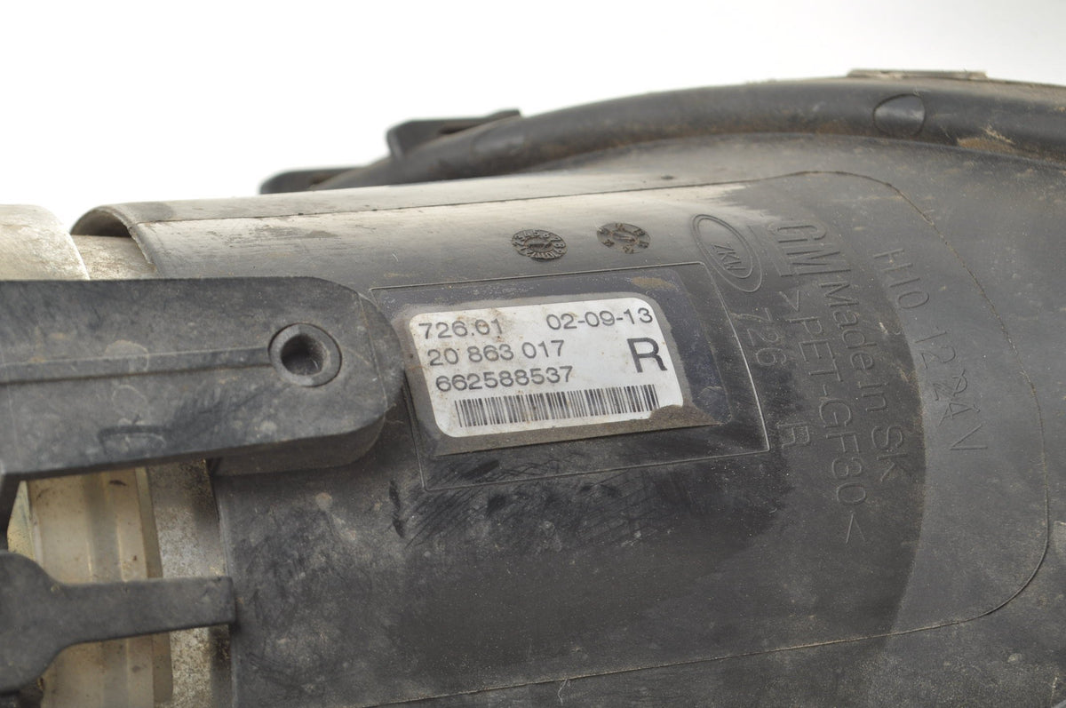 OPEL ZAFIRA C III HALOGEN RIGHT 20863017 662588537