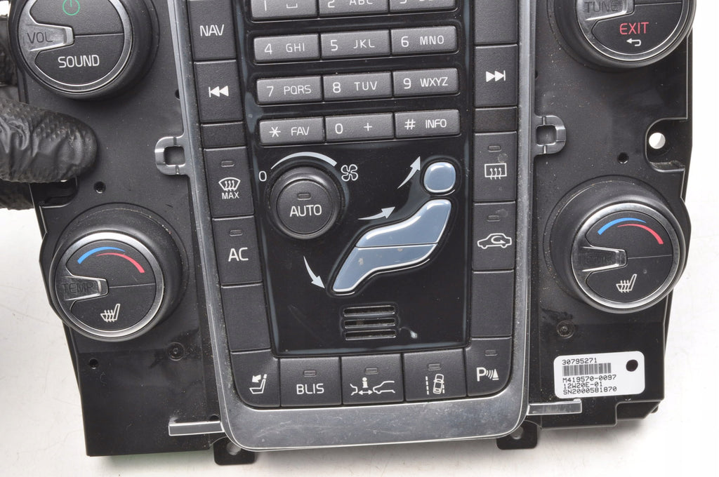 PANEL AIR CONDITIONING SWITCH S80 II V70 III XC70 S60 V60 30795271 FRAME
