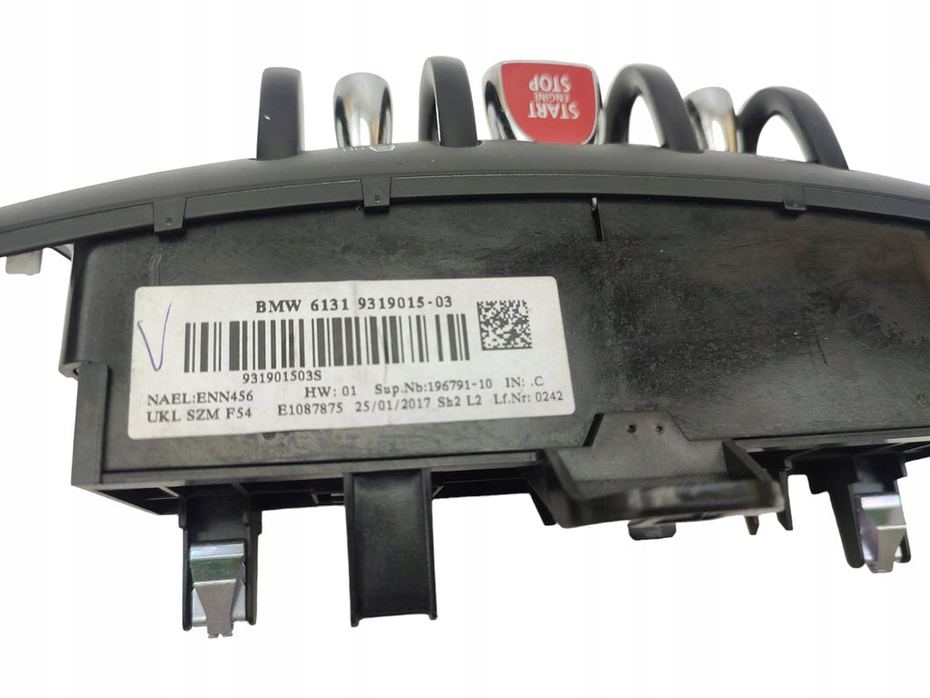 PANEL START STOP SWITCH MINI CLUBMAN F54 (2015-2019)9319015
