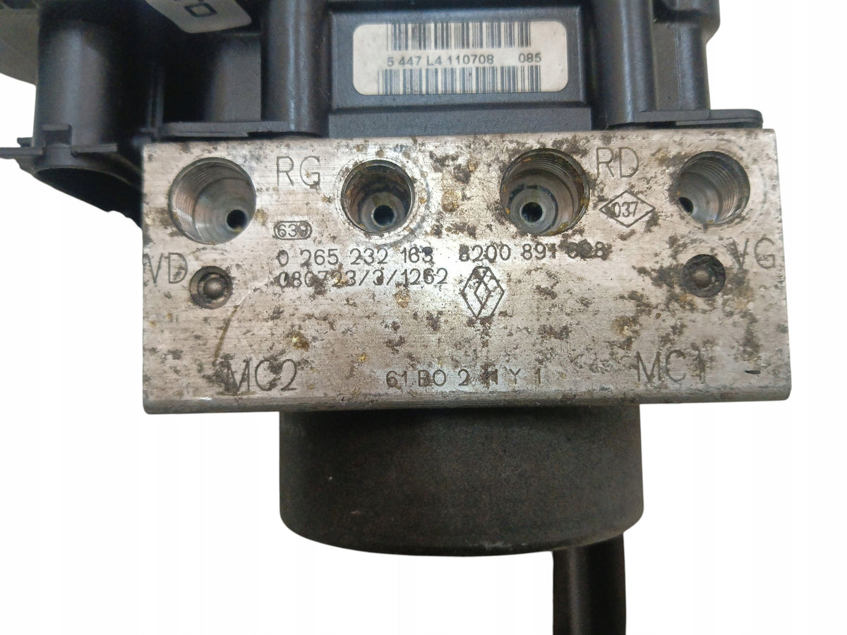 PUMP ABS CONTROLLER RENAULT KANGOO II (2007-2013) 8200891628 0265232163